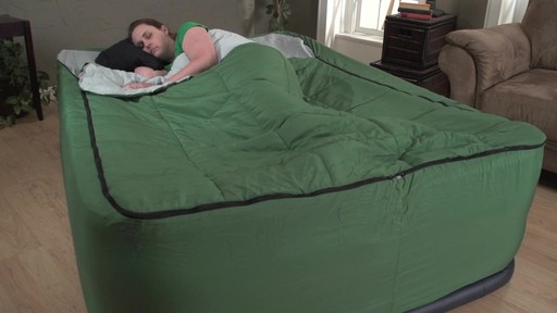 Guide Gear Queen Air Bed Fitted Cover / Sleeping Bag Green - image 9 from the video